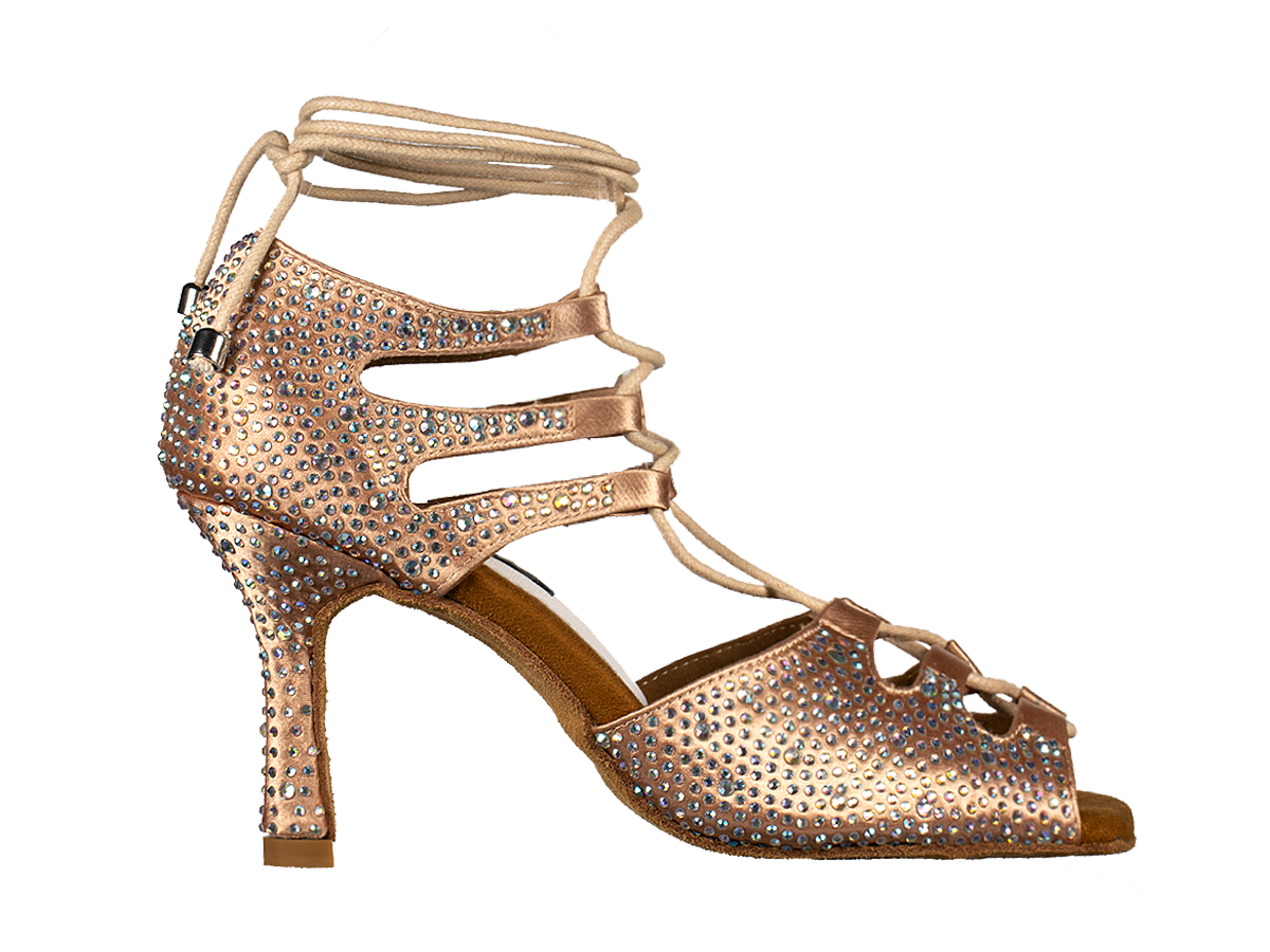 40 - Xena Beige Gomma Tacco 8 sottile