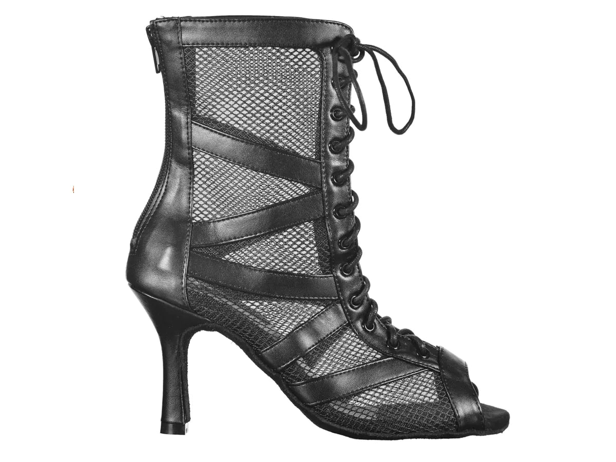 38 - Booty Pelle Nera Gomma