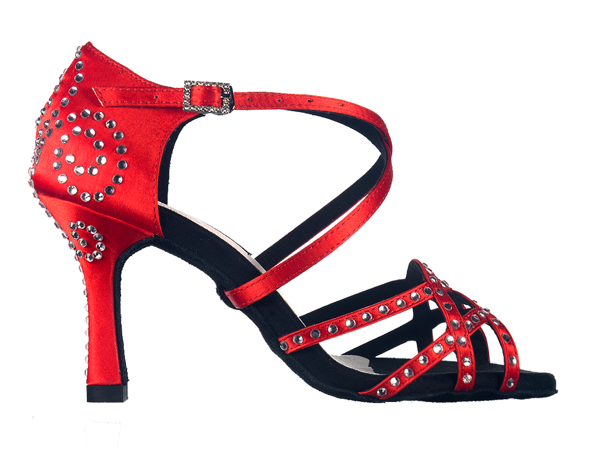 Scarpe da ballo latino con strass top